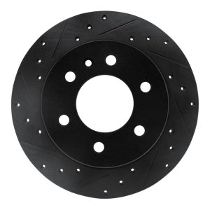 Dodge Sprinter 2500 Brake Rotor (1) - Rear Left - R1 Concepts - Drilled & Slotted - Black - `06-`18